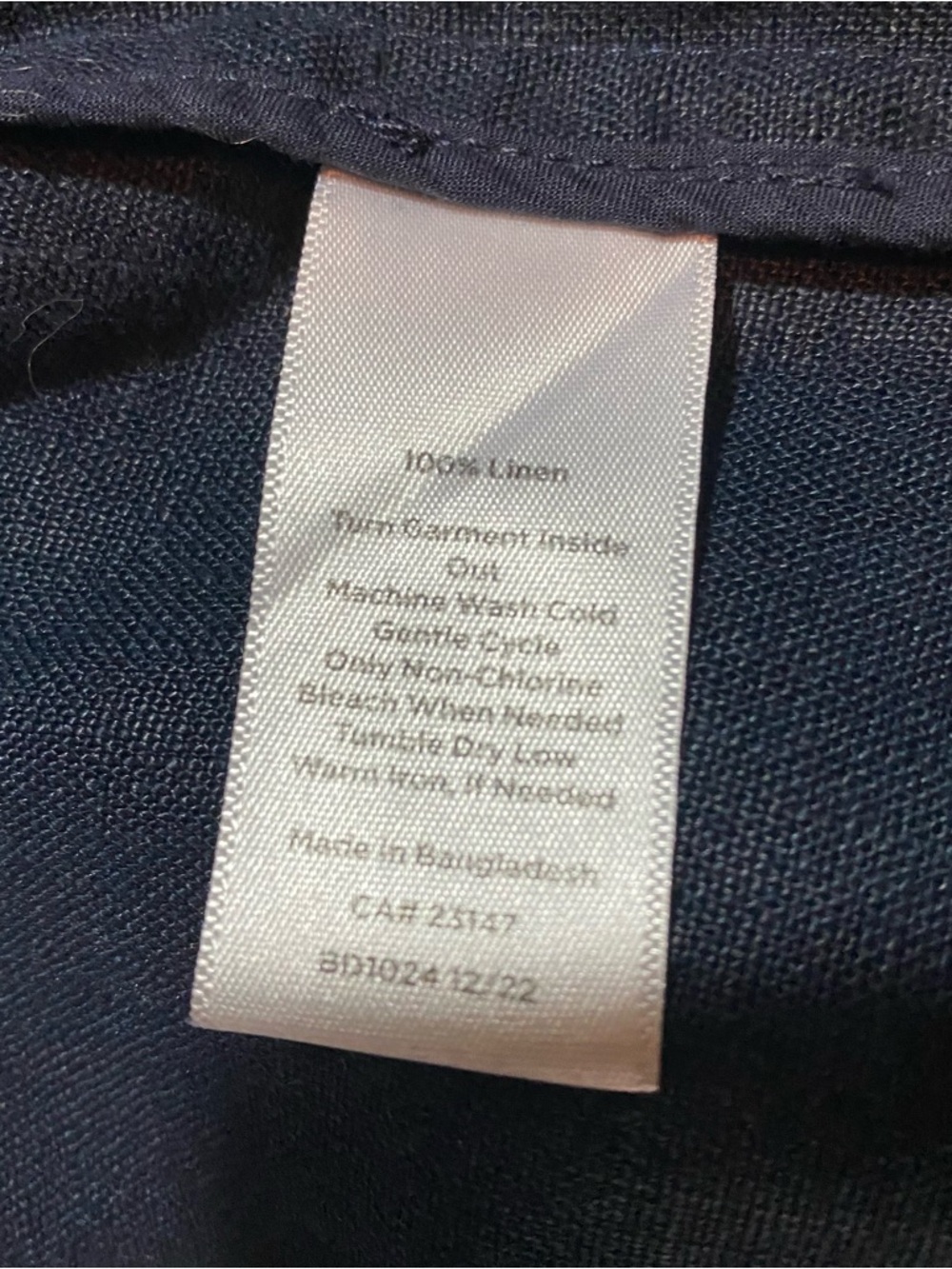 Talbots Navy Button-Front Utility Jacket with Drawstring Hem - Picture 7 of 10